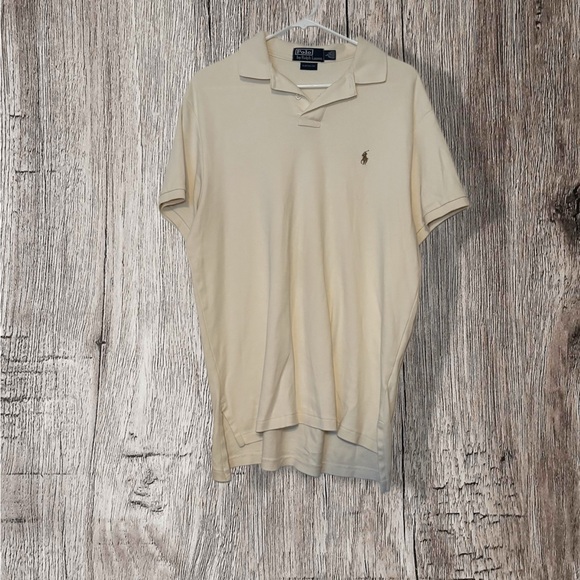 Polo Ralph Lauren Other - Polo by Ralph Lauren Men's Beige Polo Shirt size large